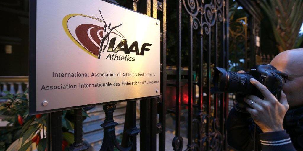 Ryssland accepterade avstängningen från allt internationellt tävlande på ett möte på Internationella friidrottsförbundets, IAAF:s, huvudkontor i Monaco. ARKIVBILD.