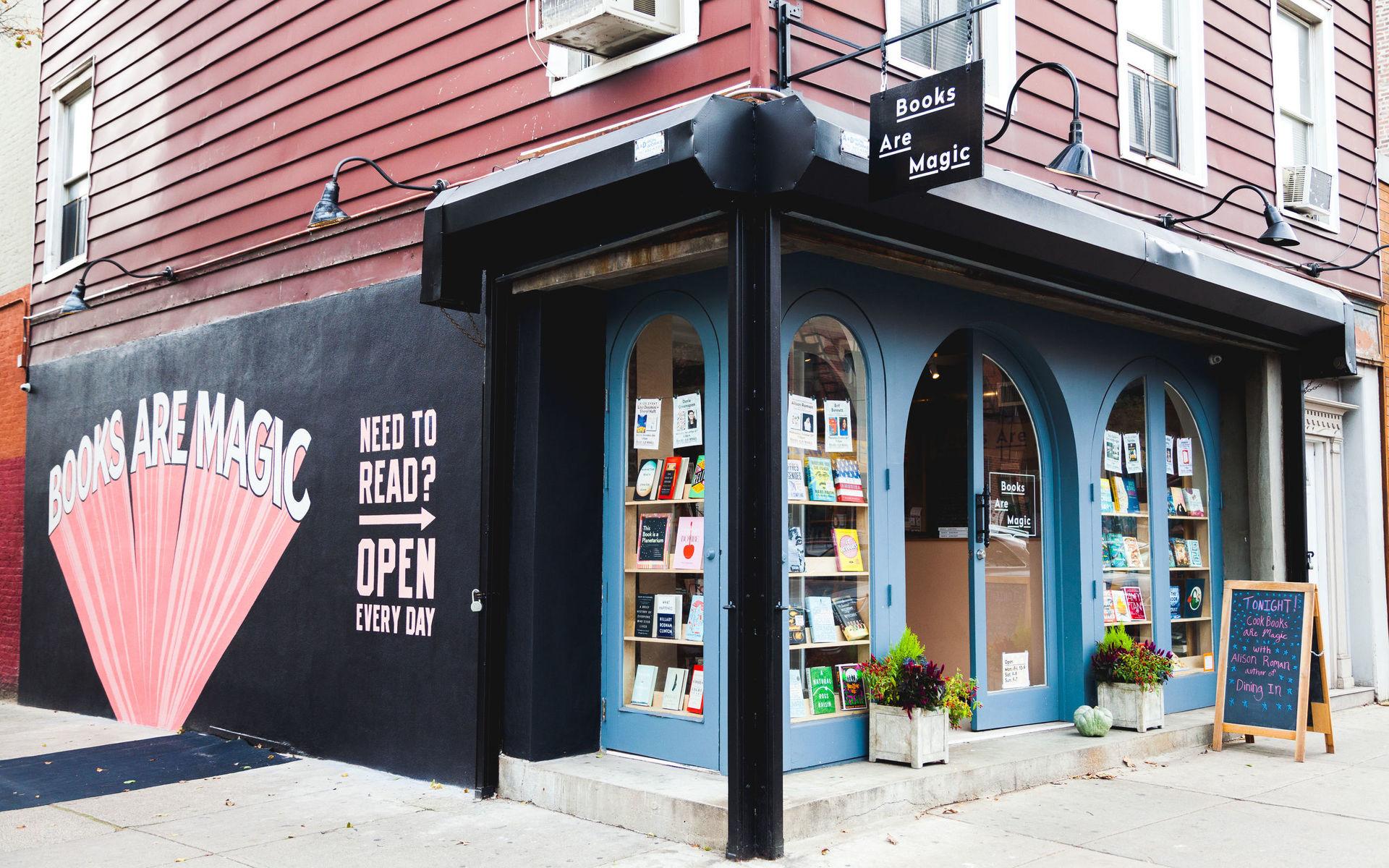 Hörnbutiken Books are Magic i Brooklyn i New York.