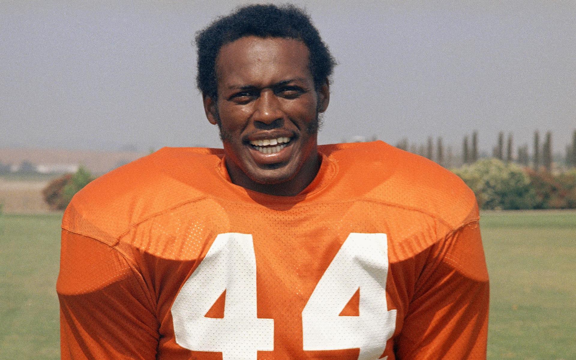 Floyd Little, 1973, i Denver Broncos-tröjan.