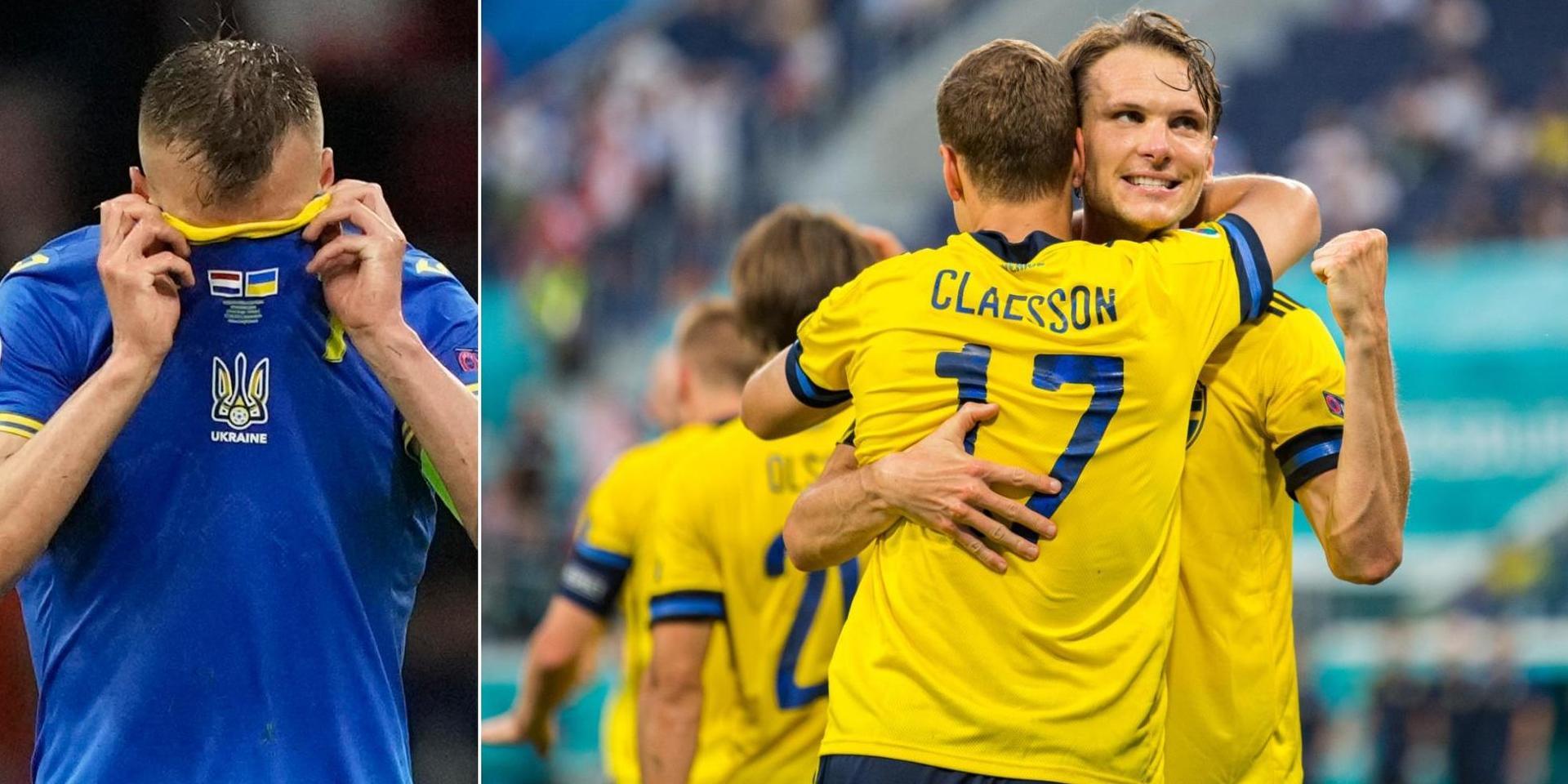 Ukraina–Sverige, en åttondelsfinal i Glasgow.