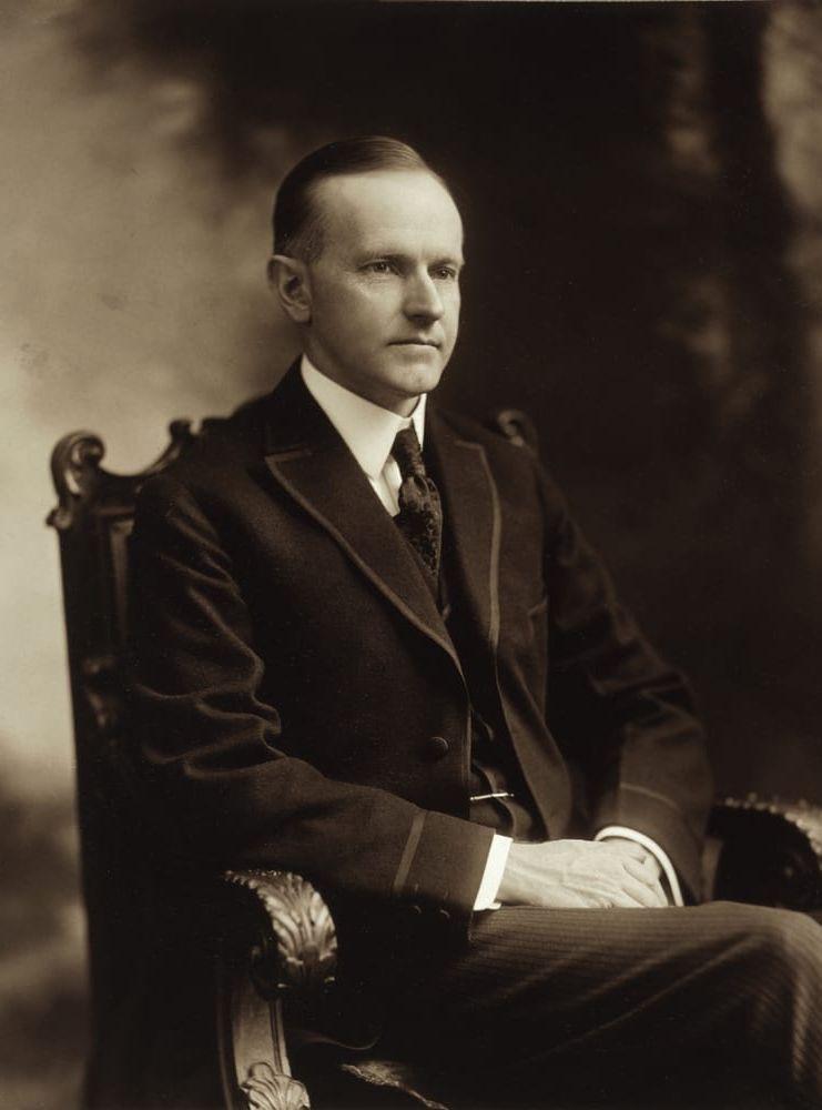 <strong>Calvin Coolidge (R), 1923-1929.</strong> Coolidge blev president när Harding avled men fick en andra mandatperiod av egen kraft. Hans skattesänkningar och tro på mindre statlig inblandning influerar republikaner än idag. Reagan höll som honom som en personlig favorit.