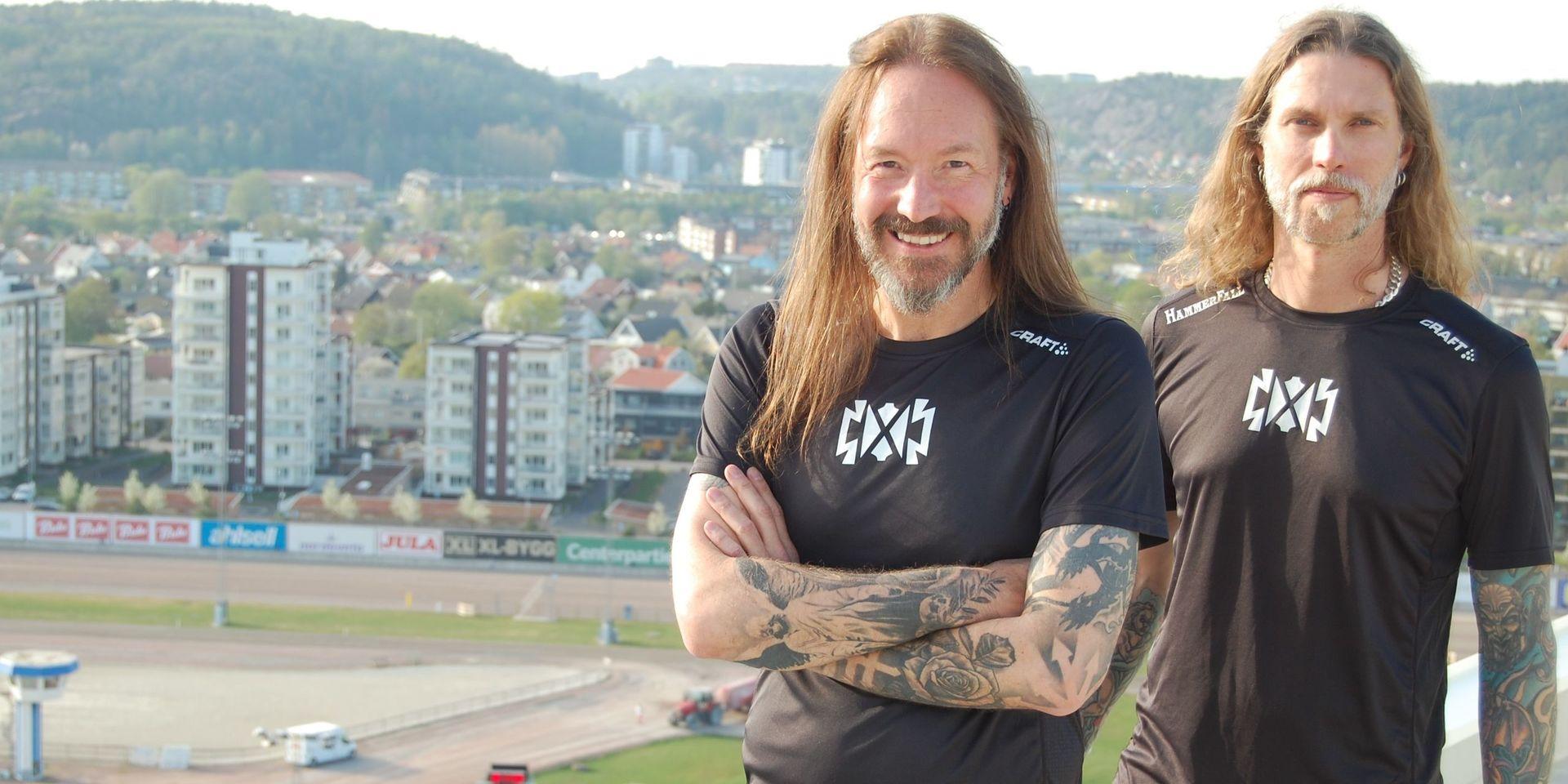 Joacim Cans och Fredrik Larsson i Hammerfall är fyllda av tillförsikt inför lördagens mandomsprov på Göteborgs gator.