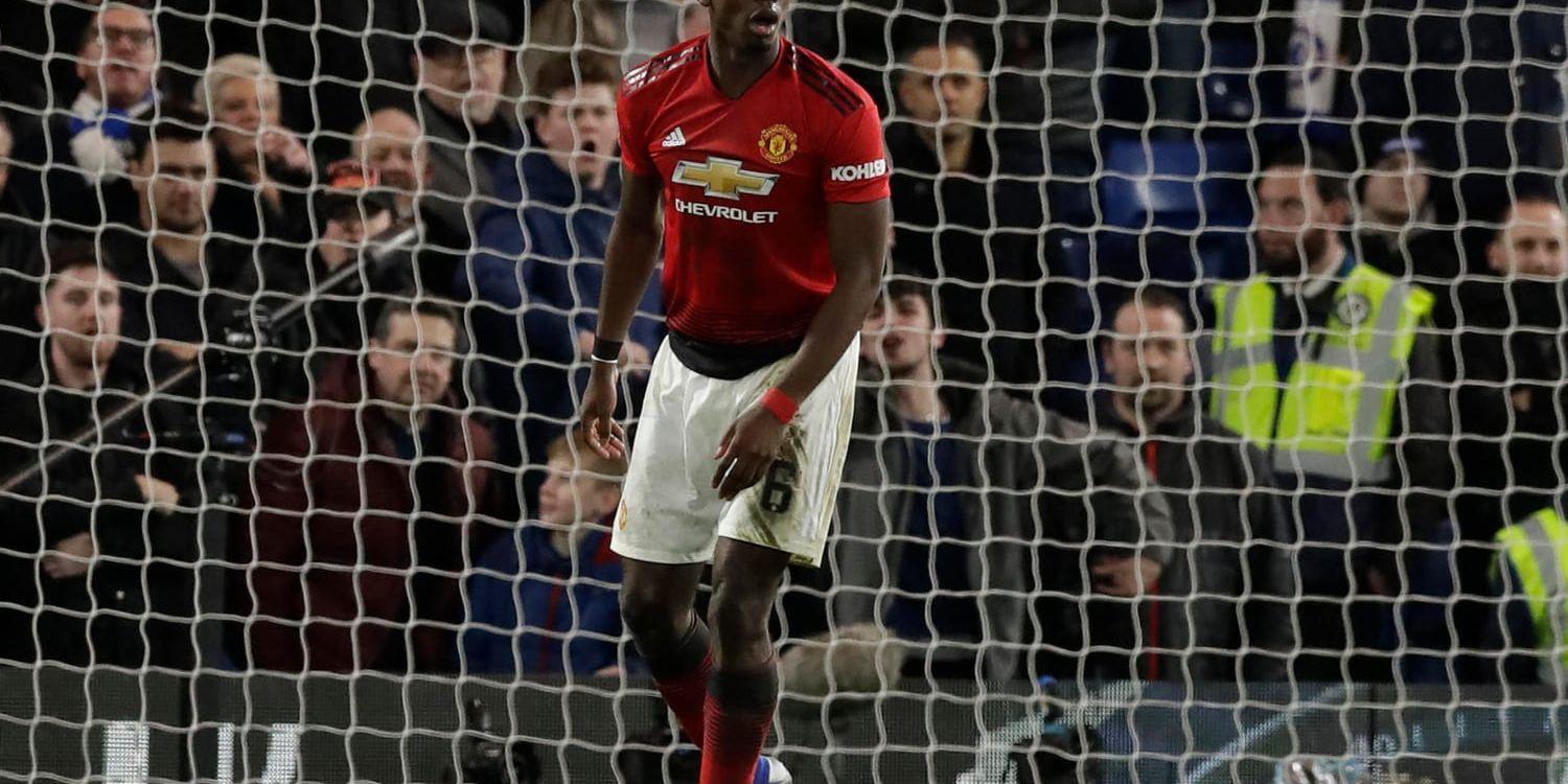Paul Pogba, framspelare och målgörare när Manchester United tog sig till kvartsfinal i FA-cupen.