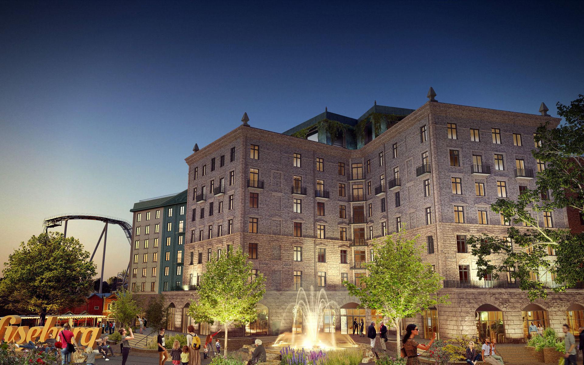 Hotellet med 457 rum ska stå klart till Lisebergs 100-årsjubileum 2023.