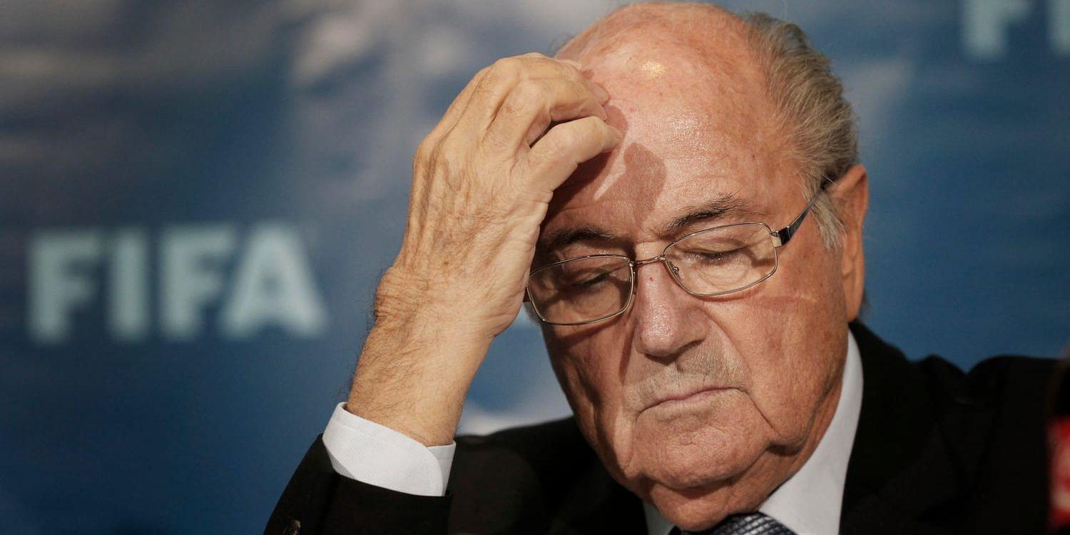 Den förre Fifa-ordföranden Sepp Blatter åker till VM trots avstängningen. Arkivbild.