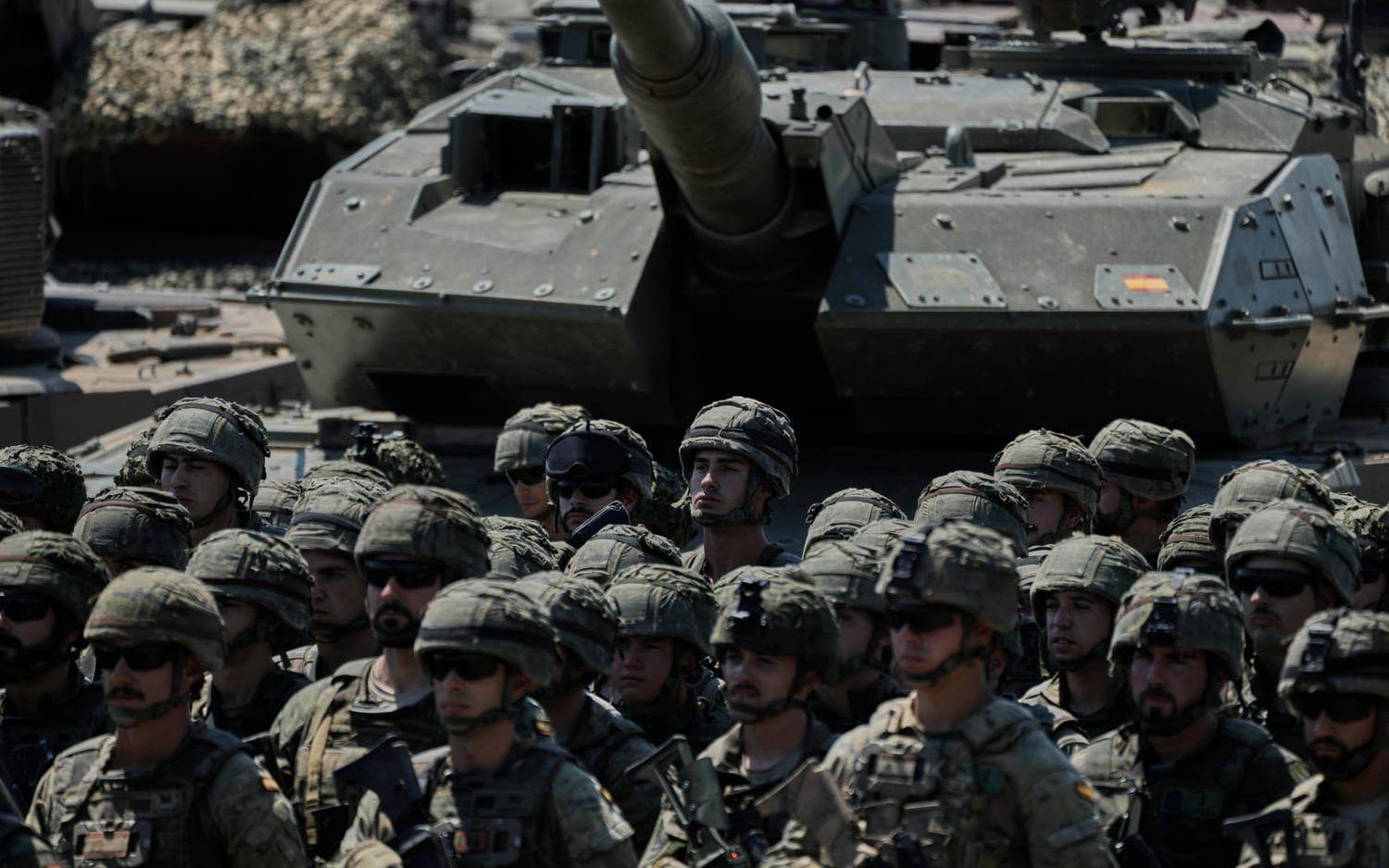 Amerikansk trupp vid USA-ledd övning i Grekland. Bilden är tagen juni 2025.