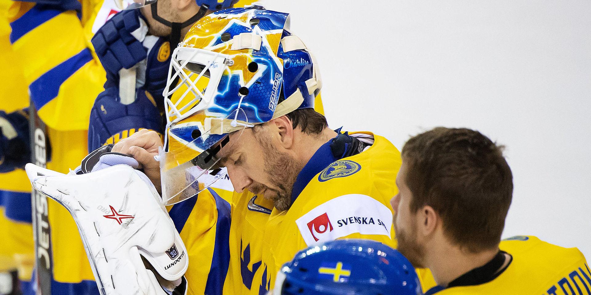Henrik Lundqvist efter fjolårets kvartsfinalförlust mot Finland.