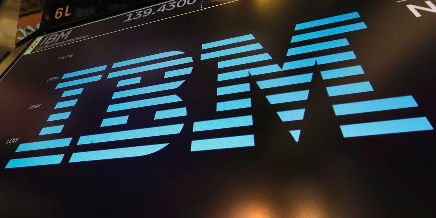 IBM:s omsättning sjönk med 4,7 procent det första kvartalet. Arkivbild.