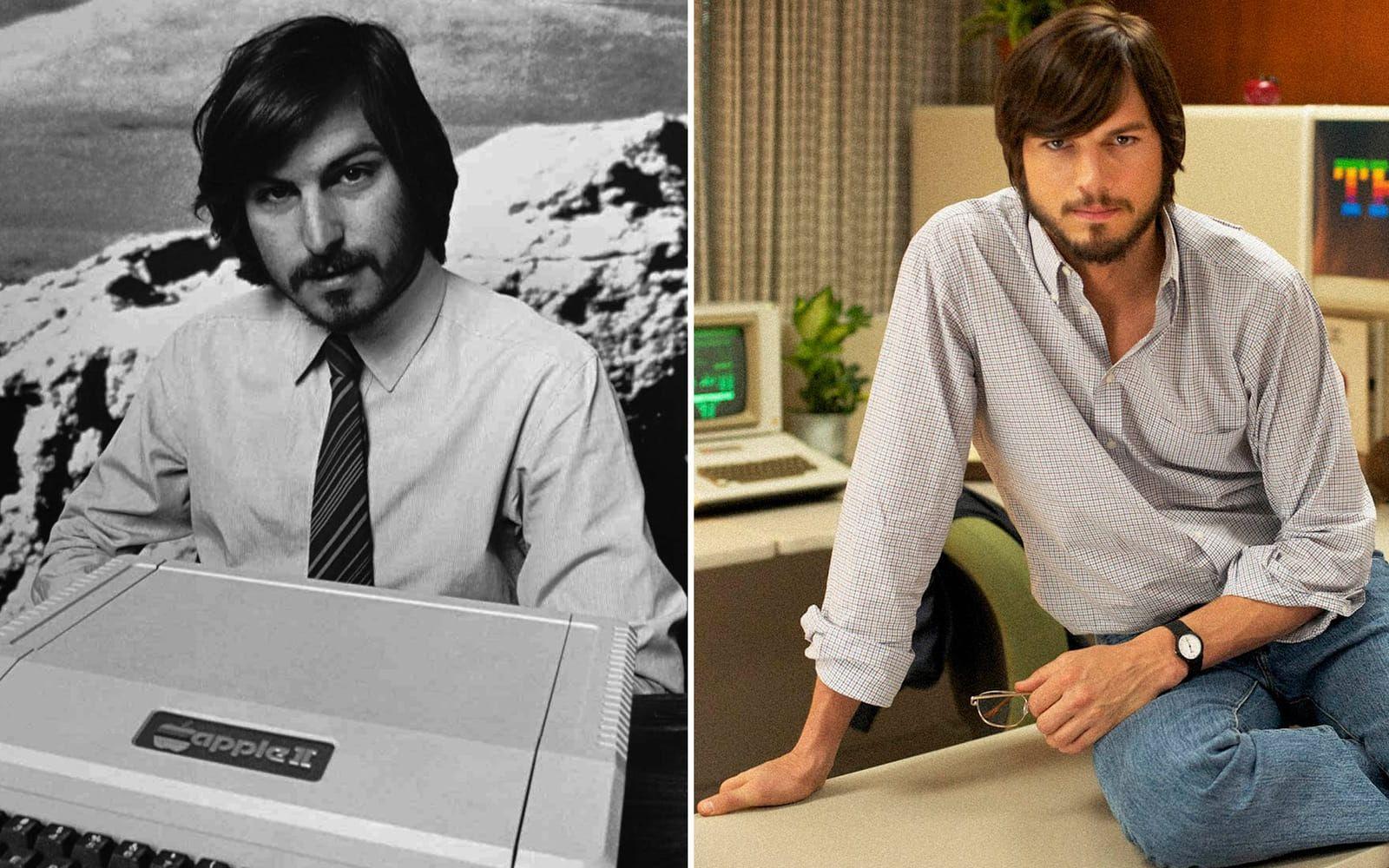 <strong>Originalet: Steve Jobs. Skådespelaren: Ashton Kutcher.</strong> Kutcher var två år före med sin Steve Jobs-tolkning, men inte alls lika framgångsrik. ”Jobs” från 2013 blev till stora delar en besvikelse, även om Kutcher rent utseendemässigt blev en porträttlik Steve Jobs. Foto: TT/Stella Pictures