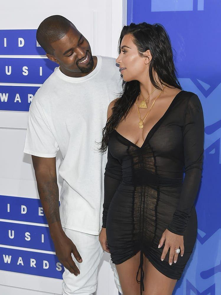 Kanye West och Kim Kardashian West. Bild: Evan Agostini