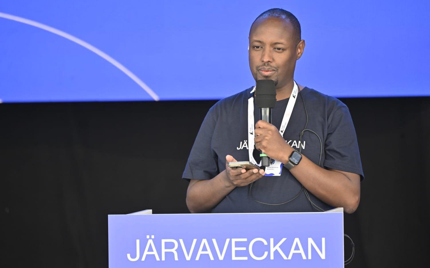 Ahmed Abdirahman, grundare av Järvaveckan på Spånga IP. Arkivbild. 