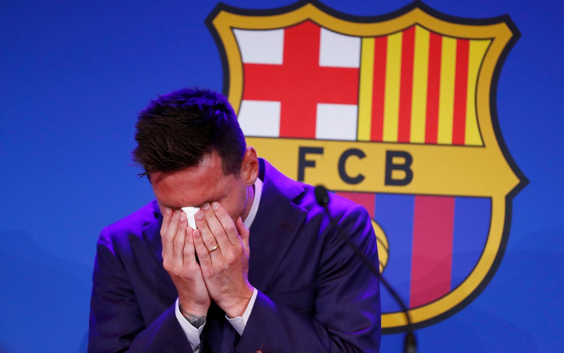 I helgen tog anfallsstjärnan ett tårfyllt avsked av Barcelona.