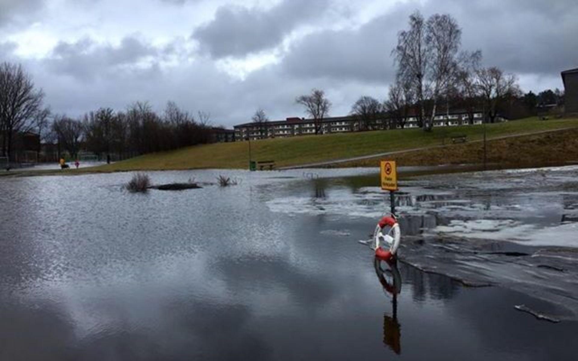 Översvämningar i Sävedalen. 