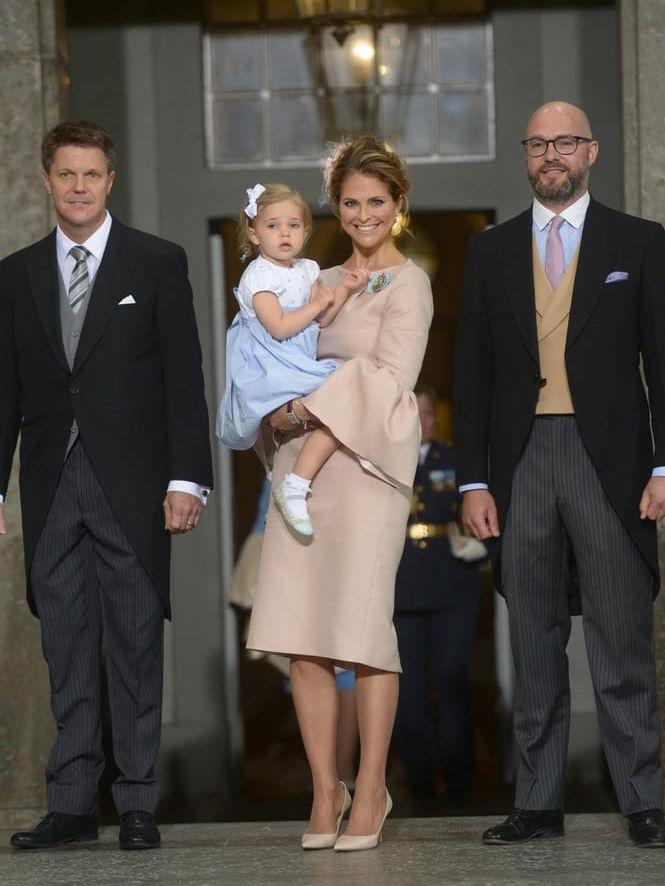 Prinsessan Madeleine under Prins Oscars dop. Foto: TT