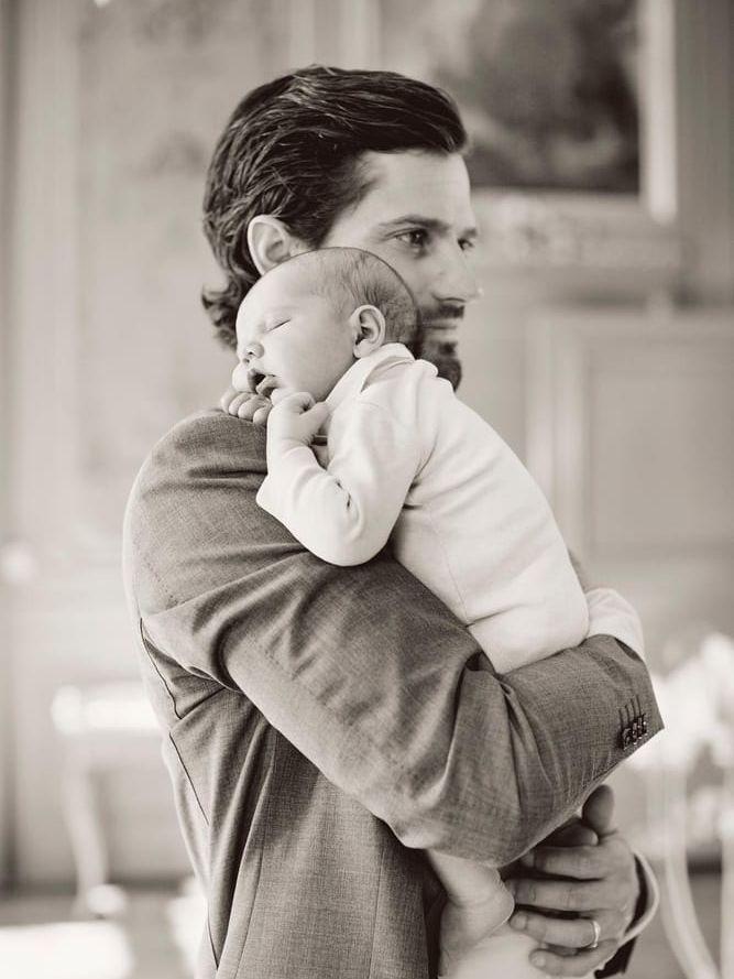 Prinsen med sin son. Foto: Erika Gerdemark
