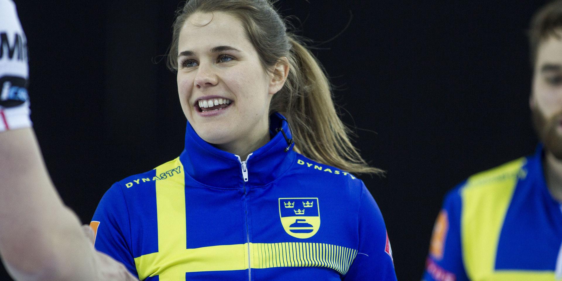 Lag Anna Hasselborg får spela i hemma-EM efter segern mot lag Isabella Wranå. Arkivbild. 