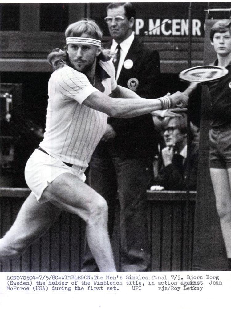 Björn Borg in action under Wimbledon-finalen 1980. BILD: Scanpix