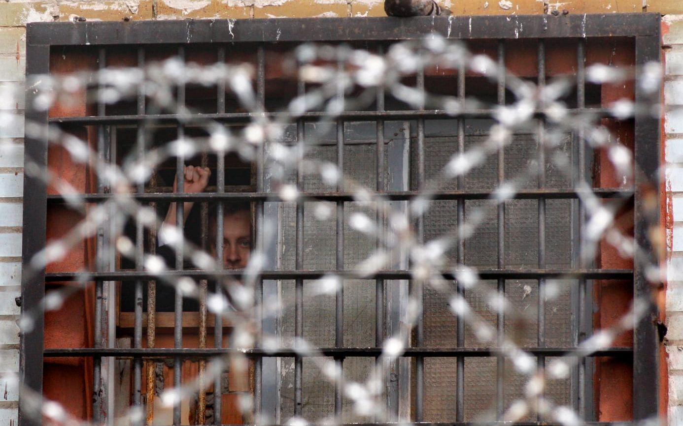 Ett häktesförvar i Belarus huvudstad Minsk. Arkivbild.