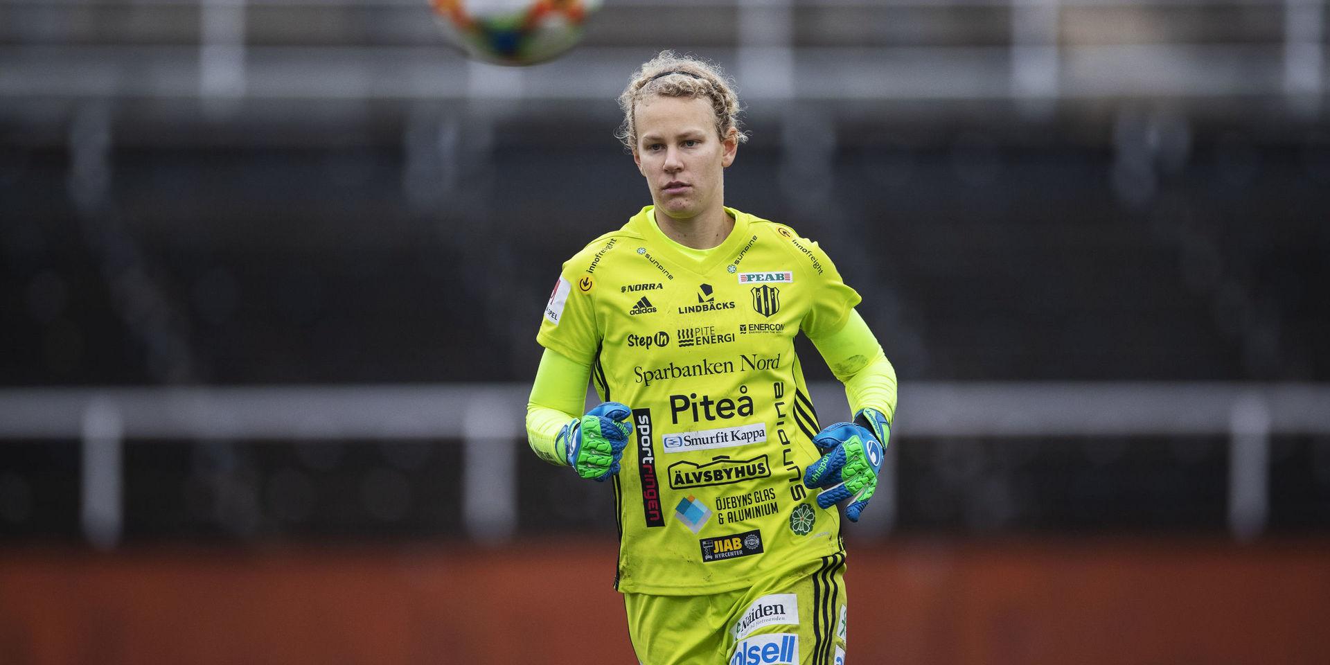 Cajsa Andersson under en match med Piteå. Arkivbild.