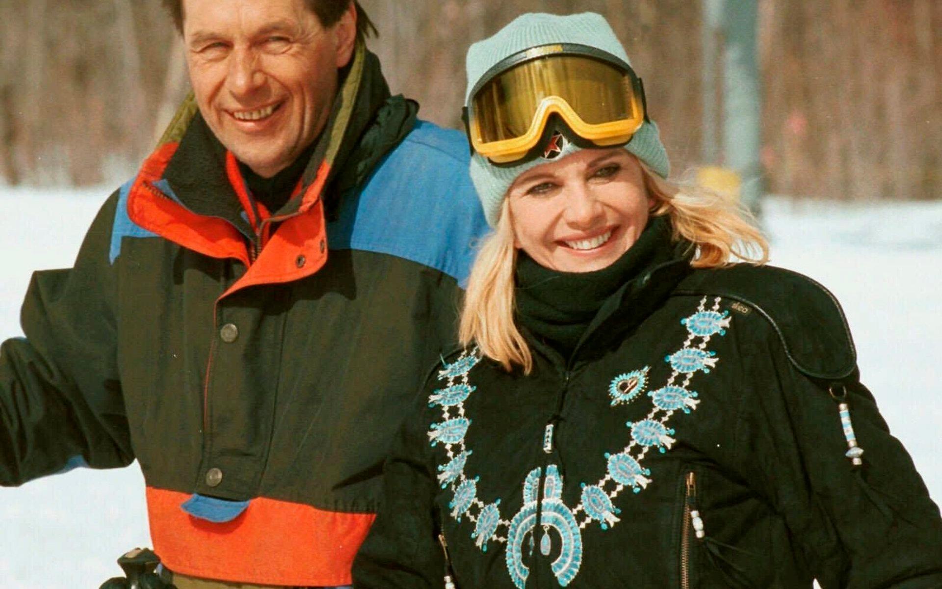 Ivana Trump åkte gärna skidor. Här syns hon med vännen och landslagsåkaren George Syrovatka.