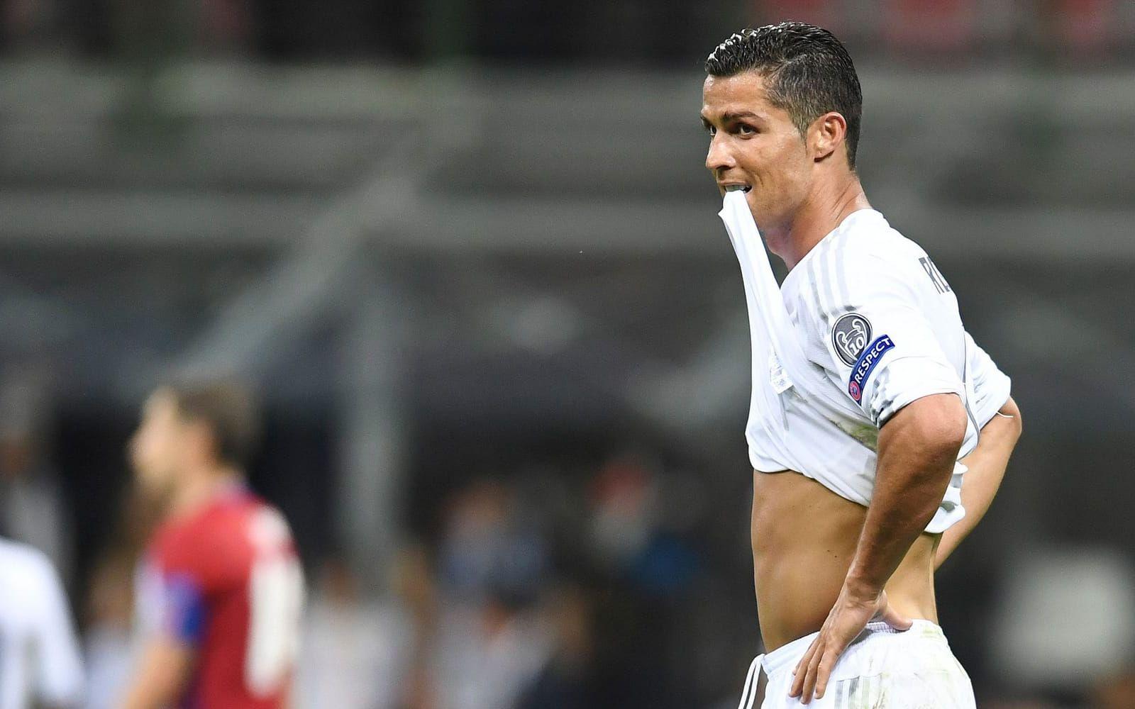 Cristiano Ronaldo byttes ut i den sensate ligamatchen. Foto: Bildbyrån