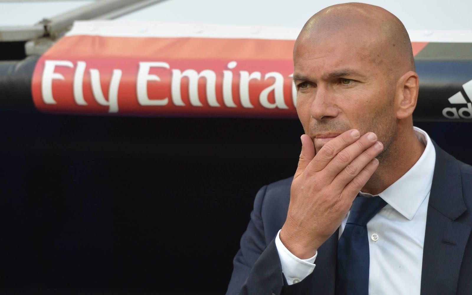 Zinedine Zidane tror på en tuff match för Real Madrid. Foto: Bildbyrån
