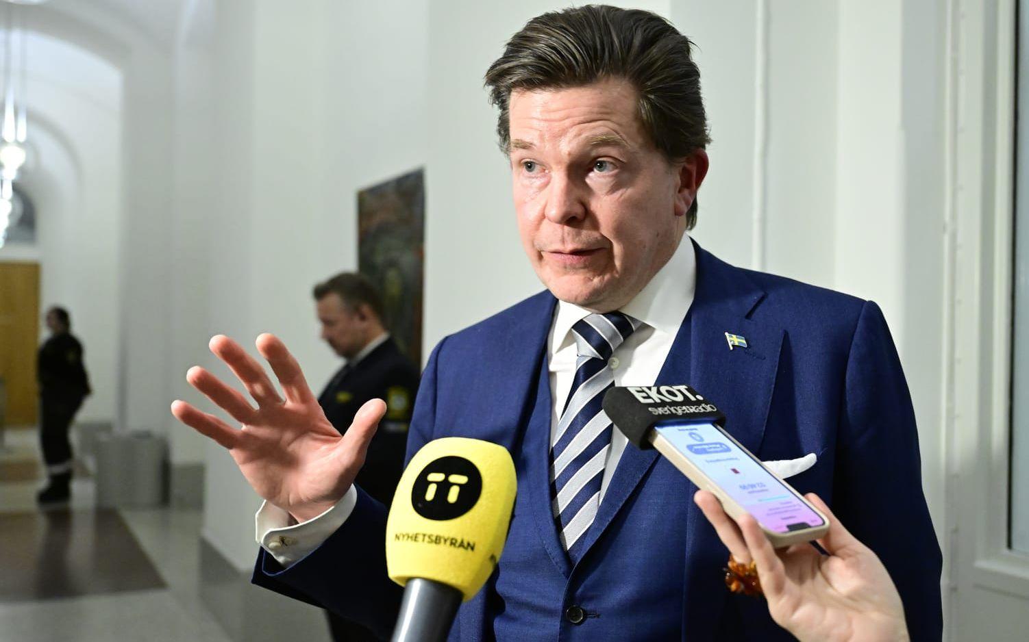 Talmannen Andreas Norlén kallar gruppledarna till ett möte om kvittningssystemet. Arkivbild.