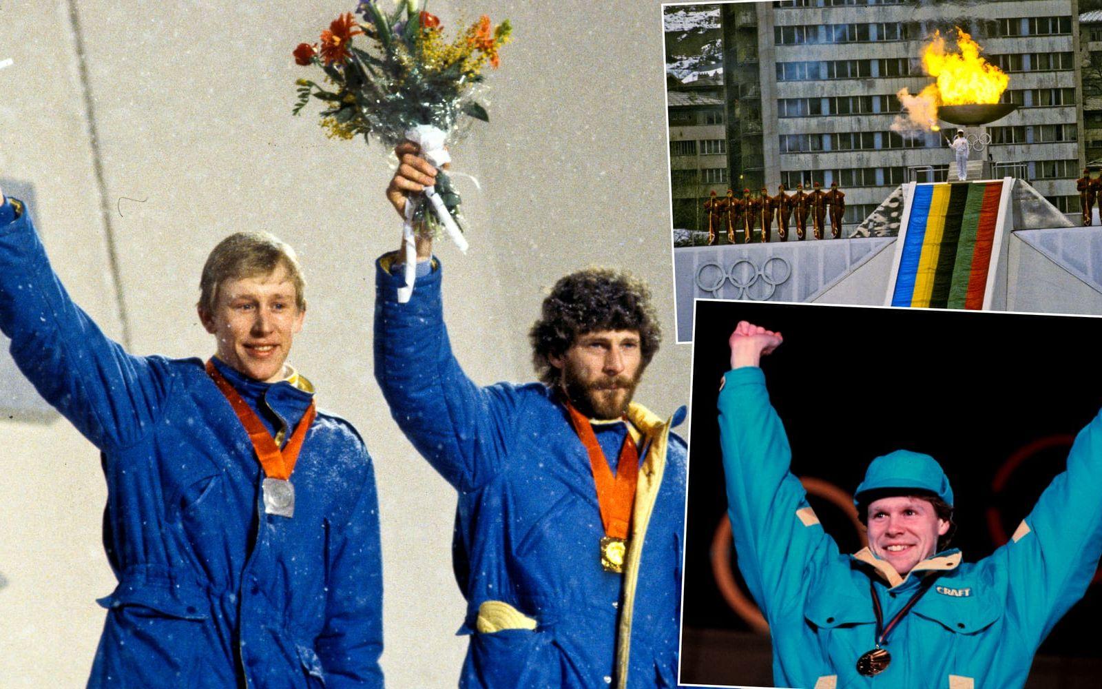 <strong>OS i Sarajevo 1984.</strong> Sverige skördade stora framgångar i spelen. Gunde Svan och Thomas Wassberg tog medaljer i längdskidåkning och Tomas Gustafson vann både guld och silver i skridsko. Men medaljörerna skulle nog inte känna igen sig om de besökte den bosniska staden i dag. Foto: TT