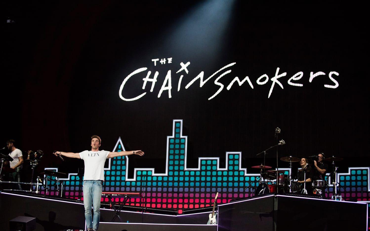 The Chainsmokers är nominerad för årets artist. Bild: TT