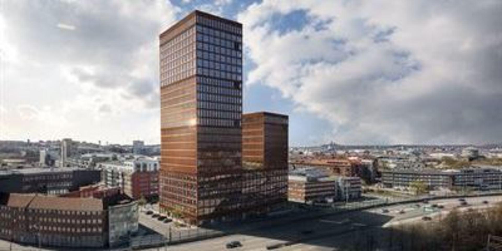 Gårda Vesta blir med sina 25 våningar den högsta kontorsbyggnaden i Göteborg.