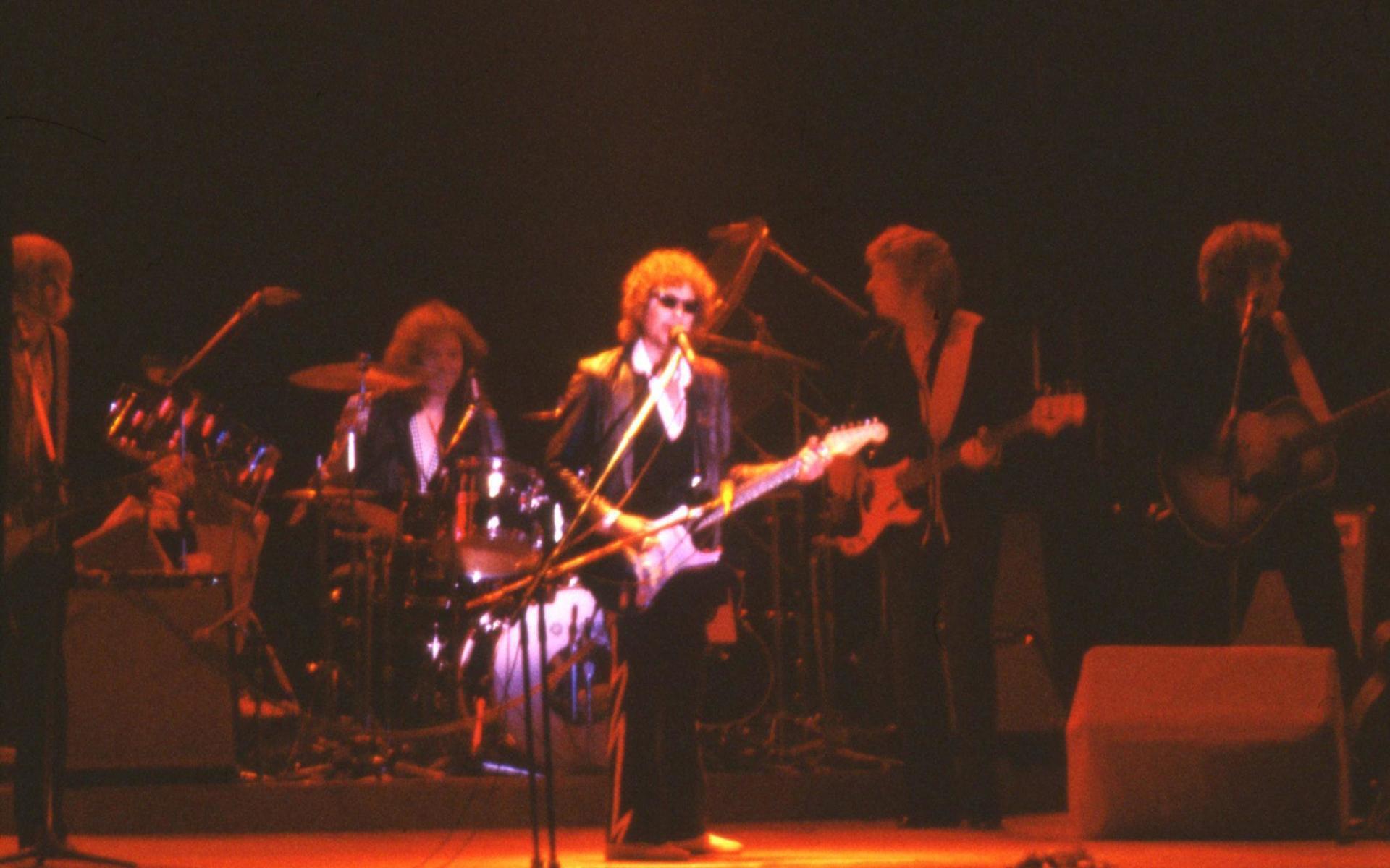 Bob Dylan på Scandinavium 1978. 