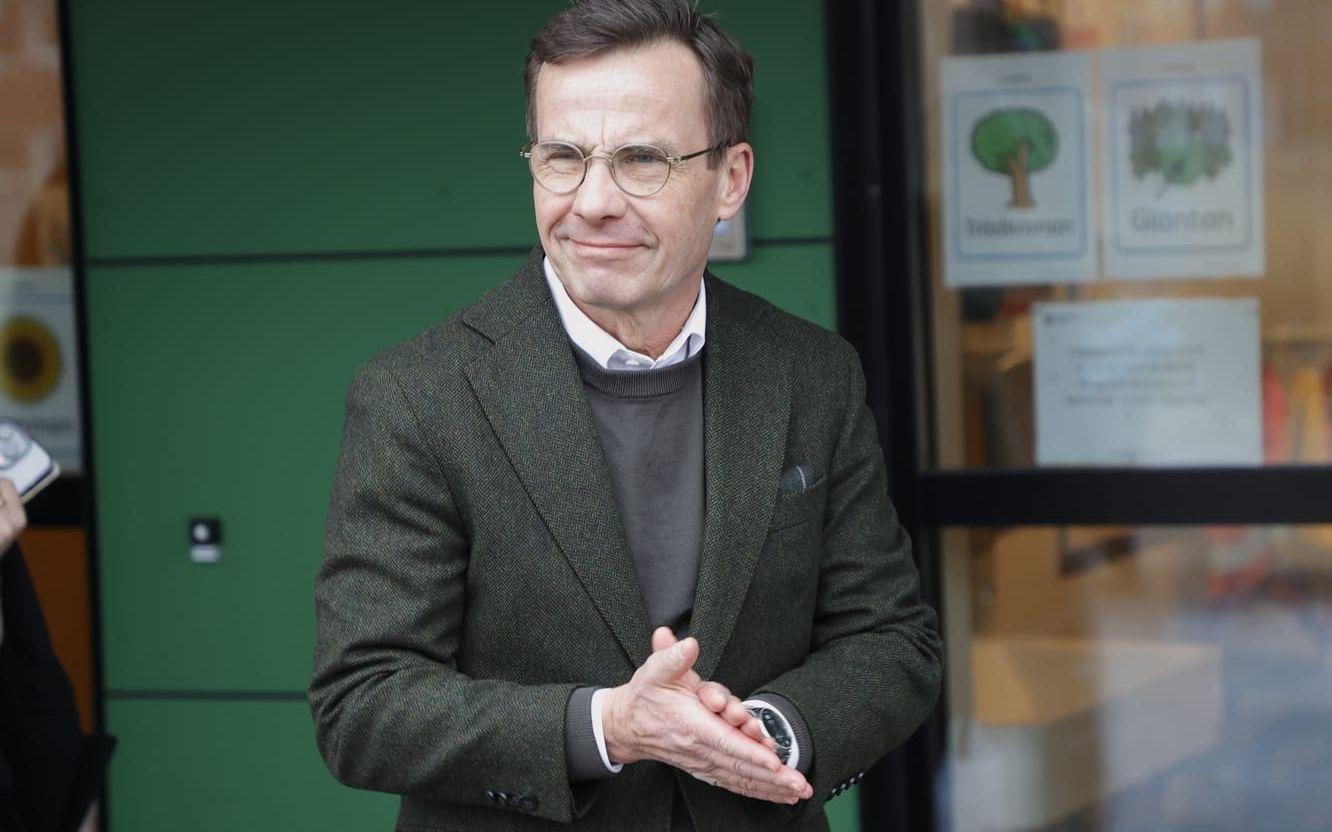 Statsminister Ulf Kristersson (M) som på onsdagen besökte Trollhättan.