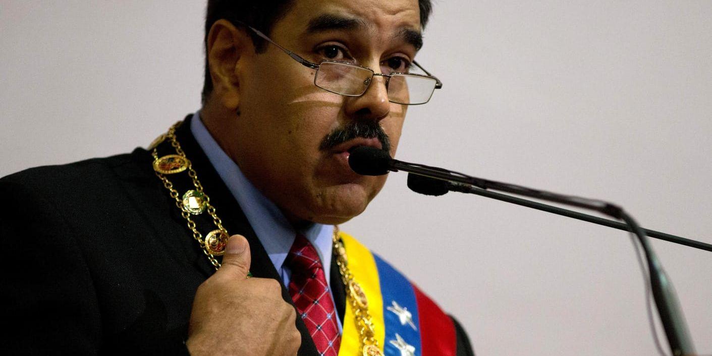 Venezuelas President Nicolas Maduro. Arkivbild.