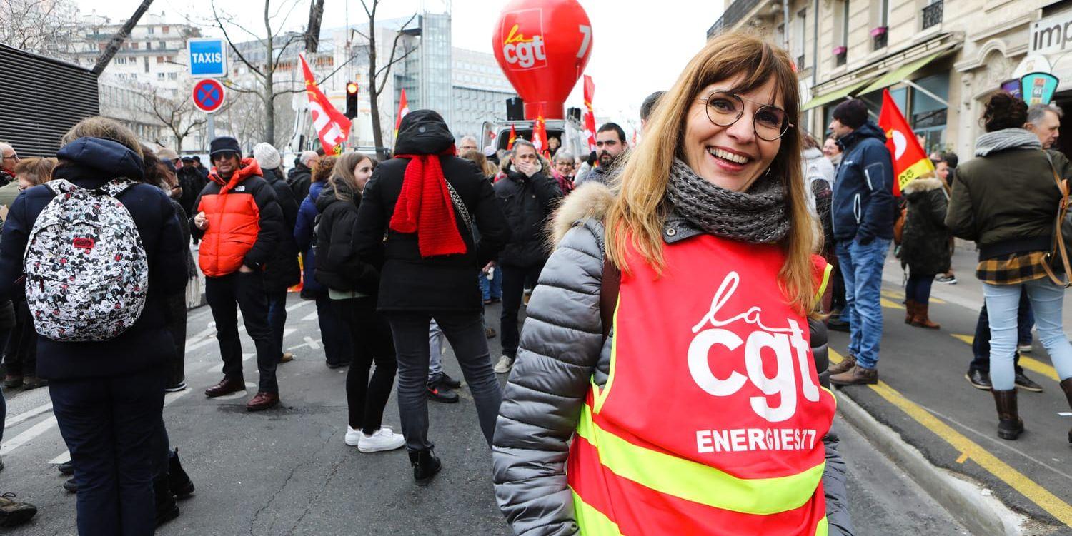 Carole Girard är rädd för att ”svenska konsekvenser” ska bli verklighet i Frankrike om reformen genomförs.