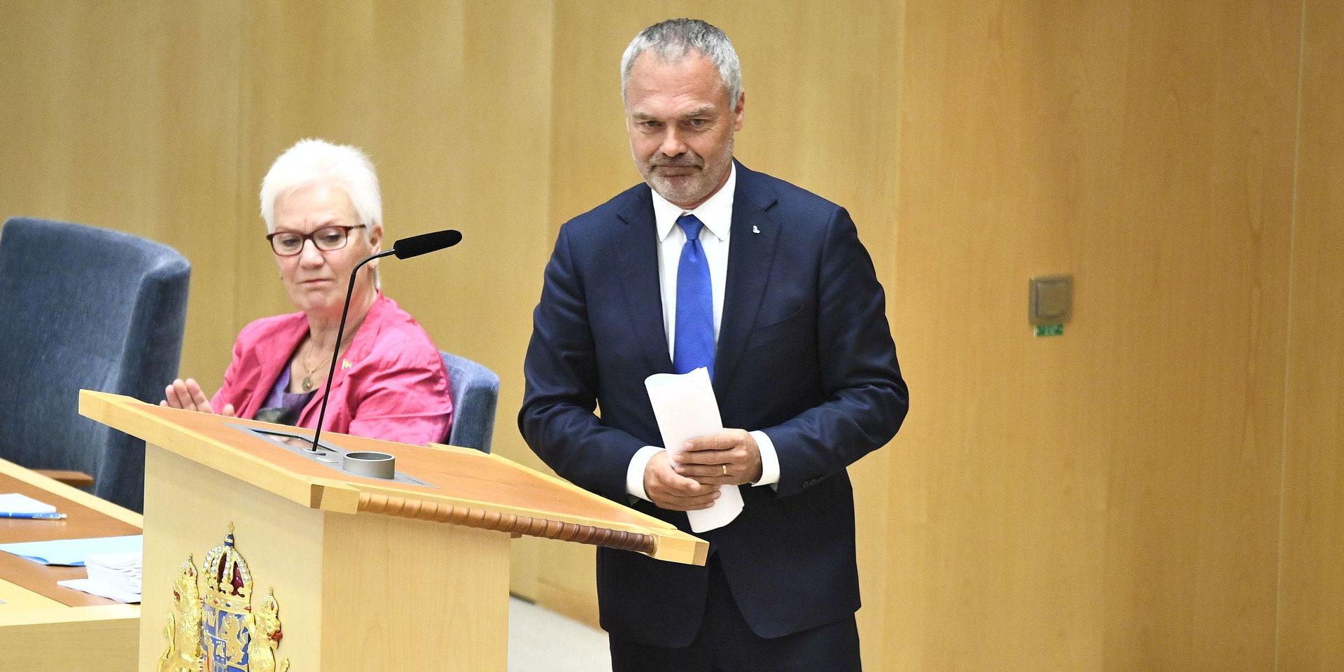 Liberalernas Jan Björklund gjorde under onsdagen sin sista partiledardebatt.