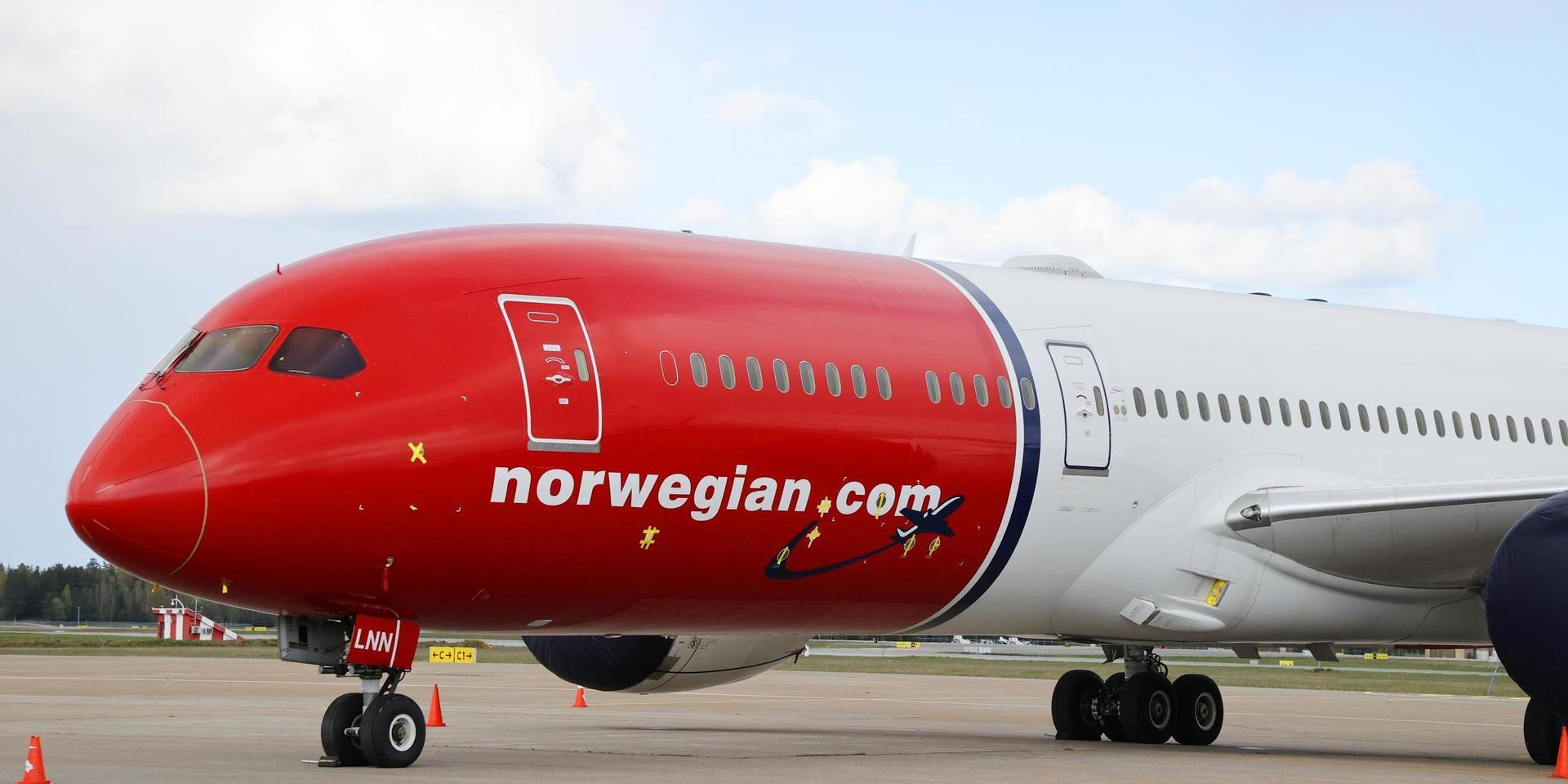 Norwegian har ställt in nästan alla flygavgångar under coronakrisen. Arkivbild. 