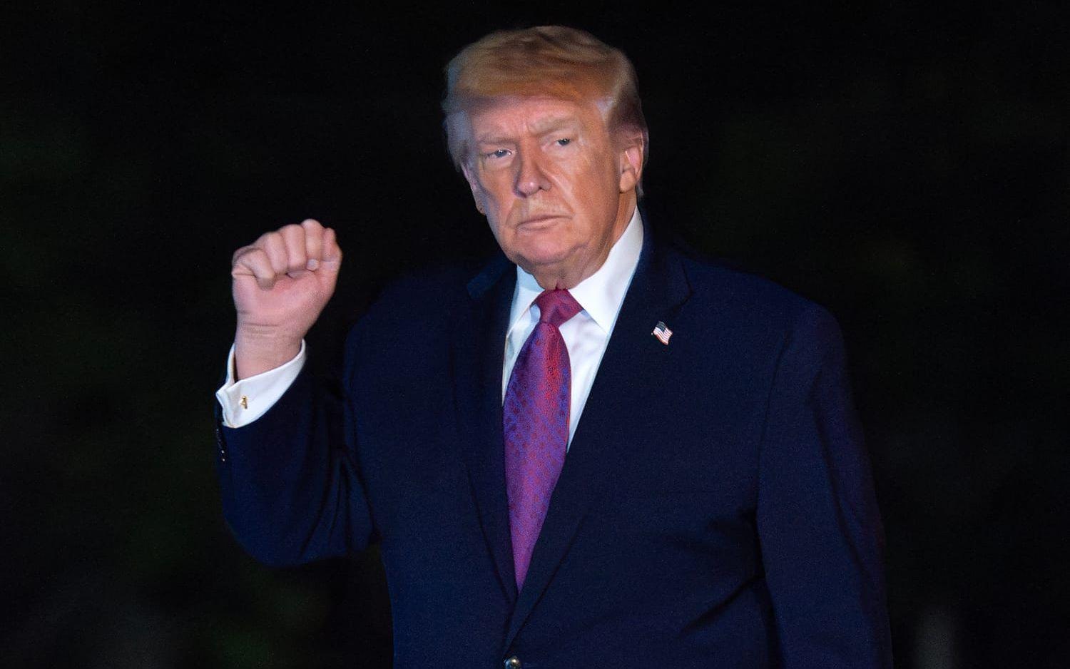 President Donald Trump vid Vita huset förra veckan. 