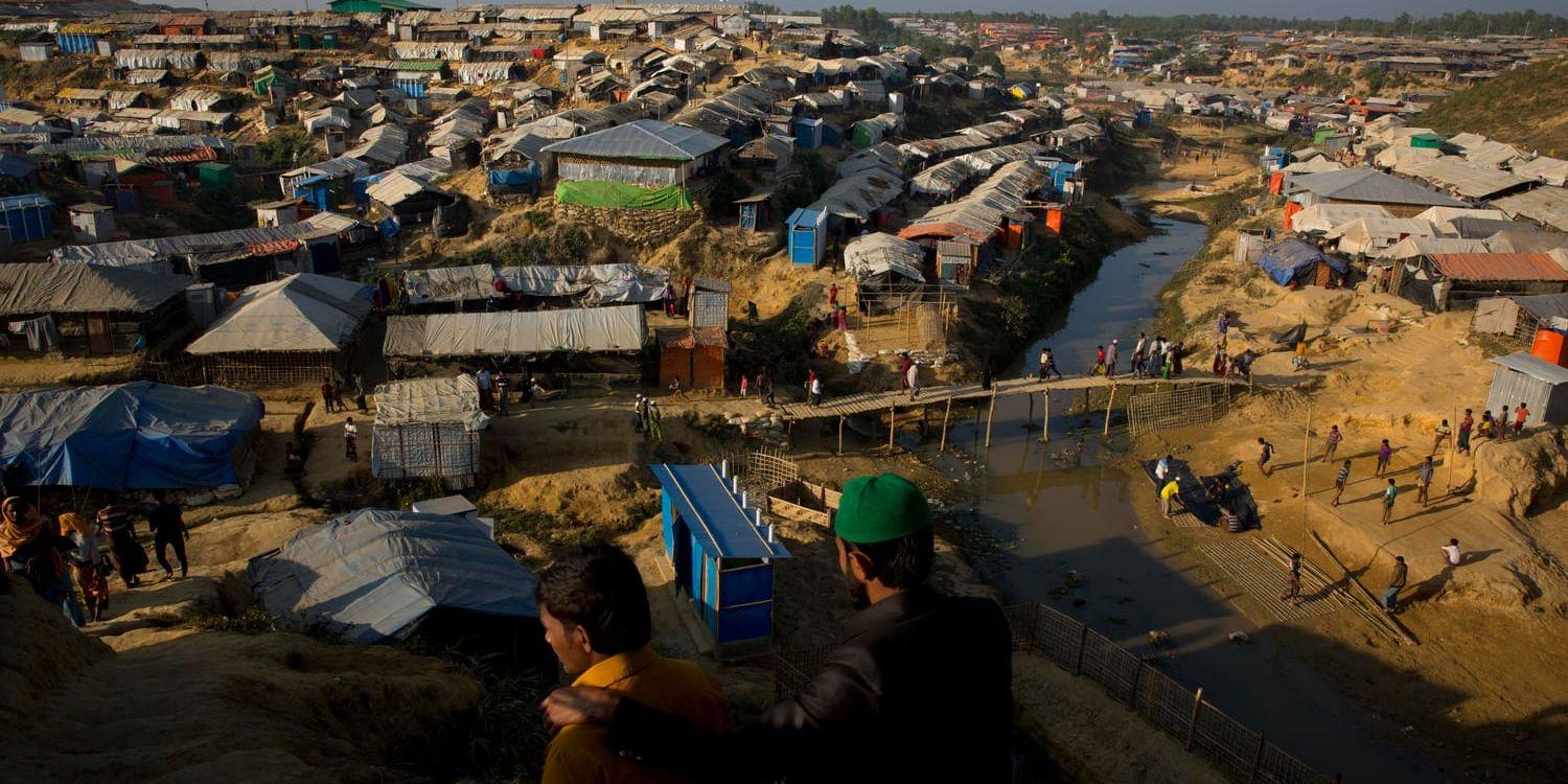 Ett läger för rohingyer nära staden Cox's Bazar i östra Bangladesh. Arkivbild.