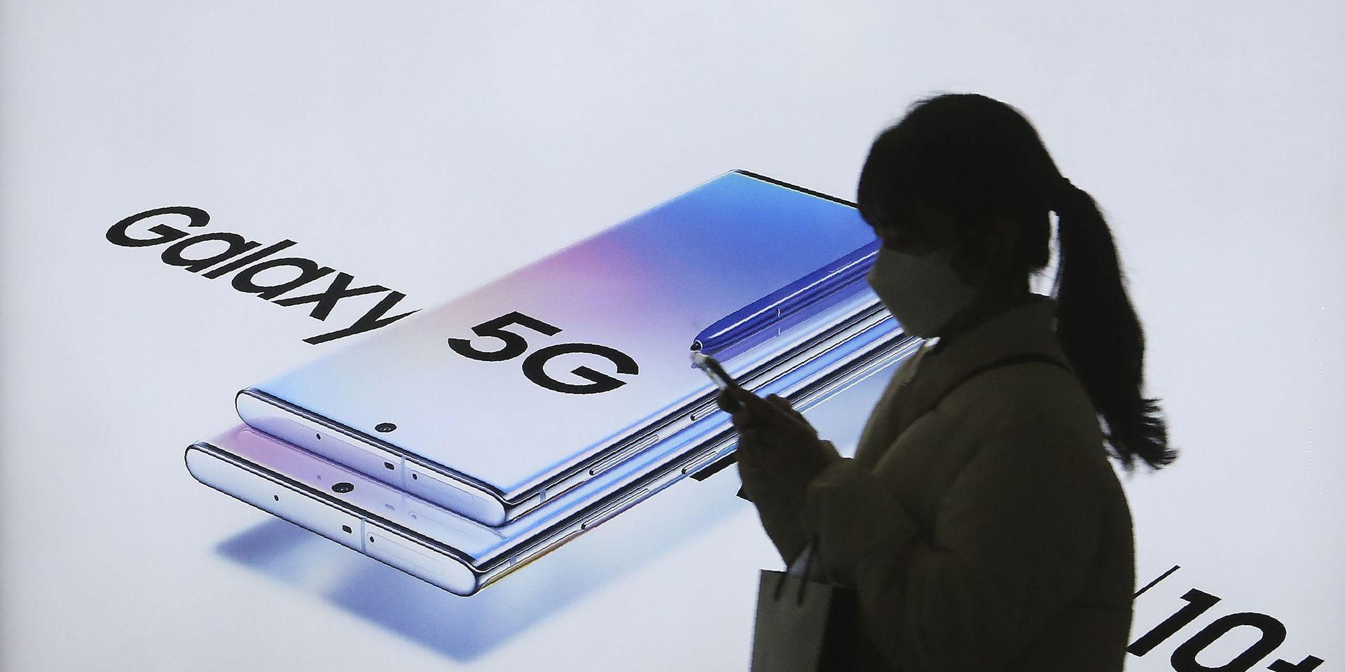 Koreanska Samsung är en av många mobiltelefontillverkare som börjat sälja 5G-telefoner. Arkivbild.
