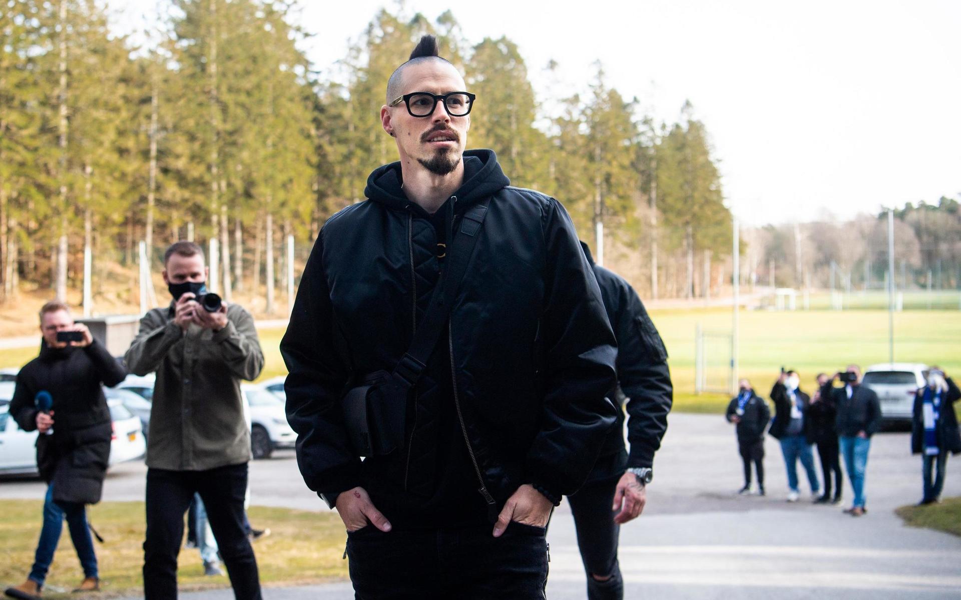 IFK Göteborgs nyförvärv Marek Hamsik anländer till Kamratgården.