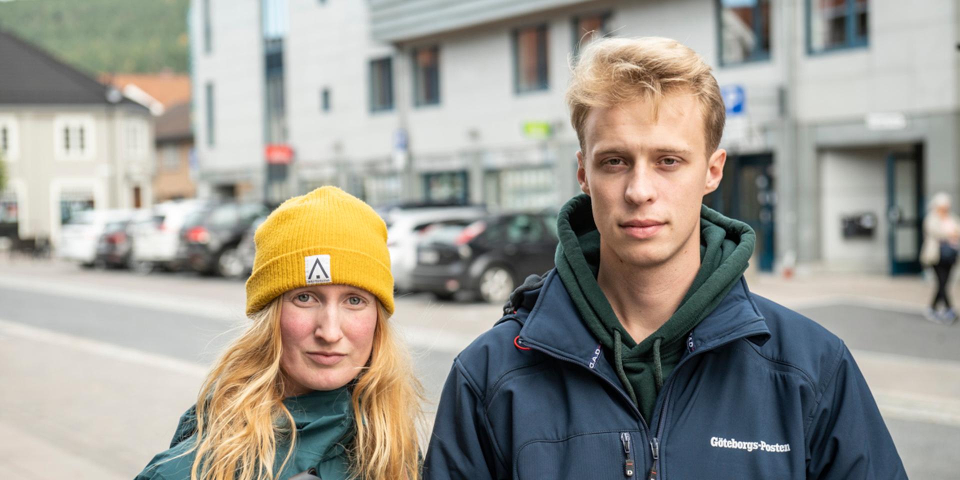 GP:s fotograf Jenny Ingemarsson och reporter Markus Botsjö på plats i Kongsberg.