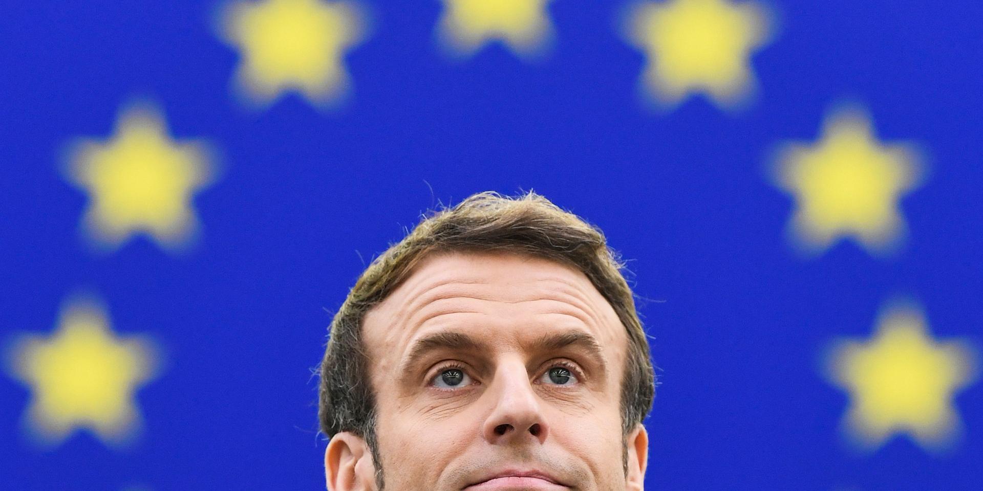 Frankrikes president Emmanuel Macron vill att EU blir starkare politiskt och militärt och en mer självständig aktör i internationella sammanhang, även i hanteringen av krisen med Ryssland.