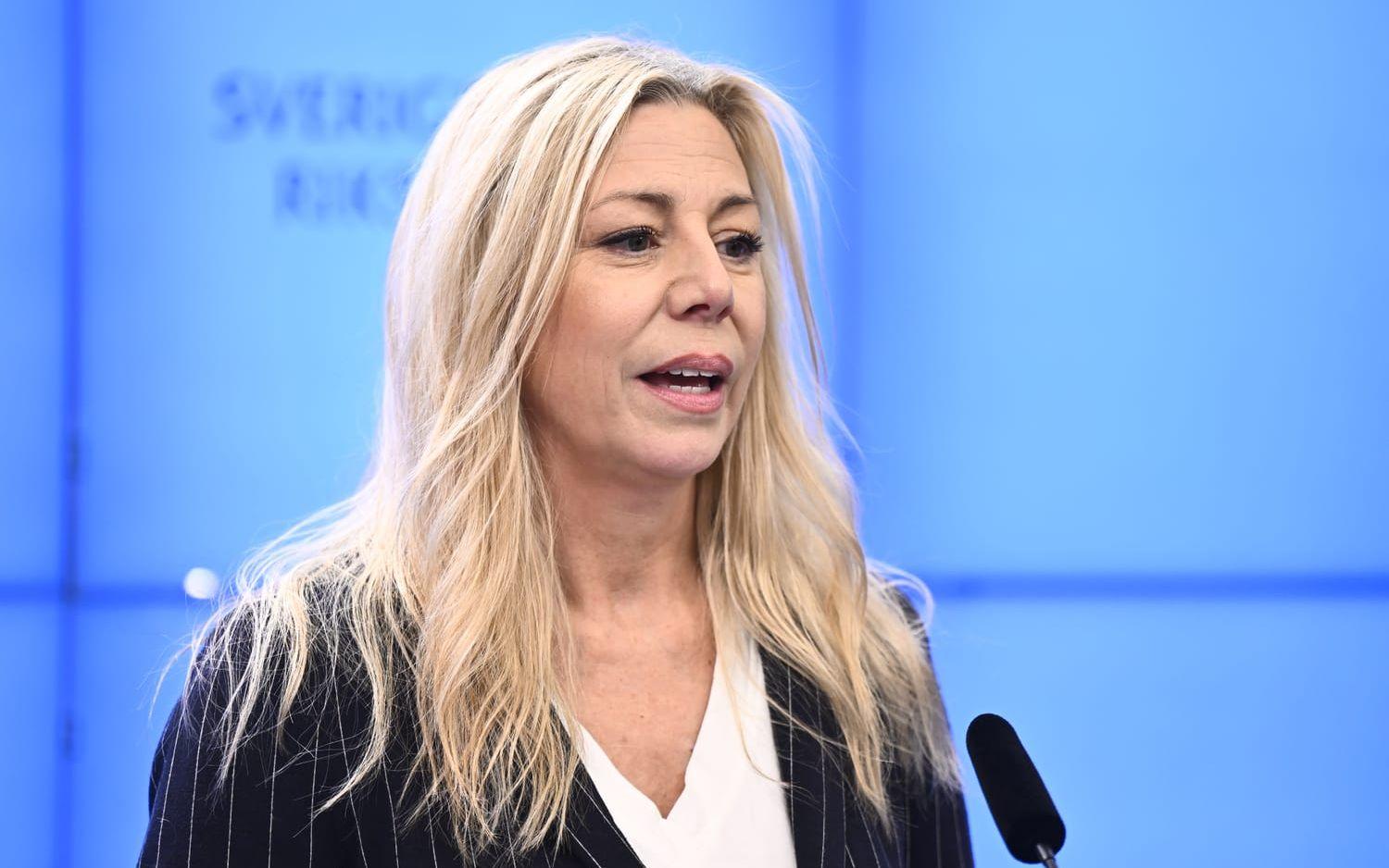 Sverigedemokraternas gruppledare Linda Lindberg. Arkivbild.