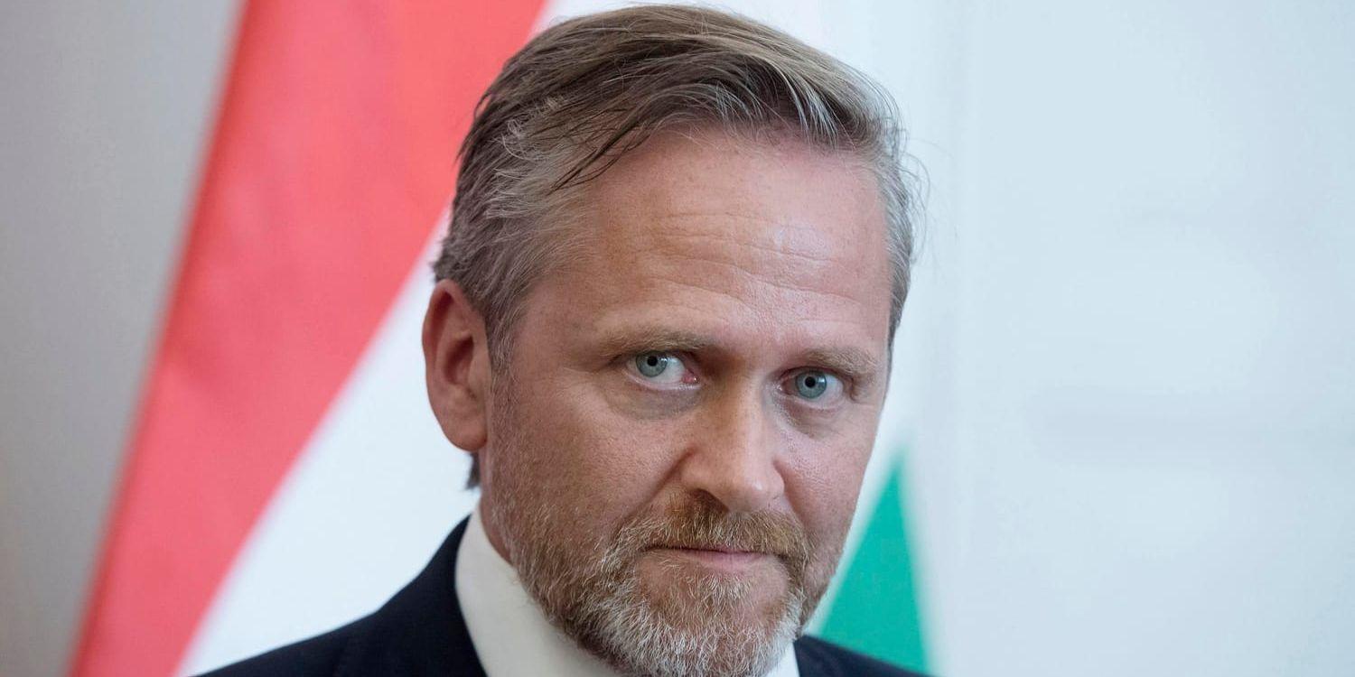 Danmarks utrikesminister Anders Samuelsen, ledare för Liberal Alliance. Arkivbild