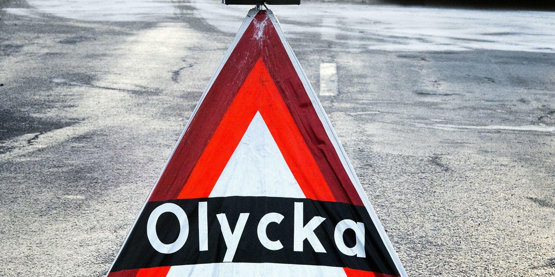 Det var stopp i trafiken vid motet i Kallebäck. 