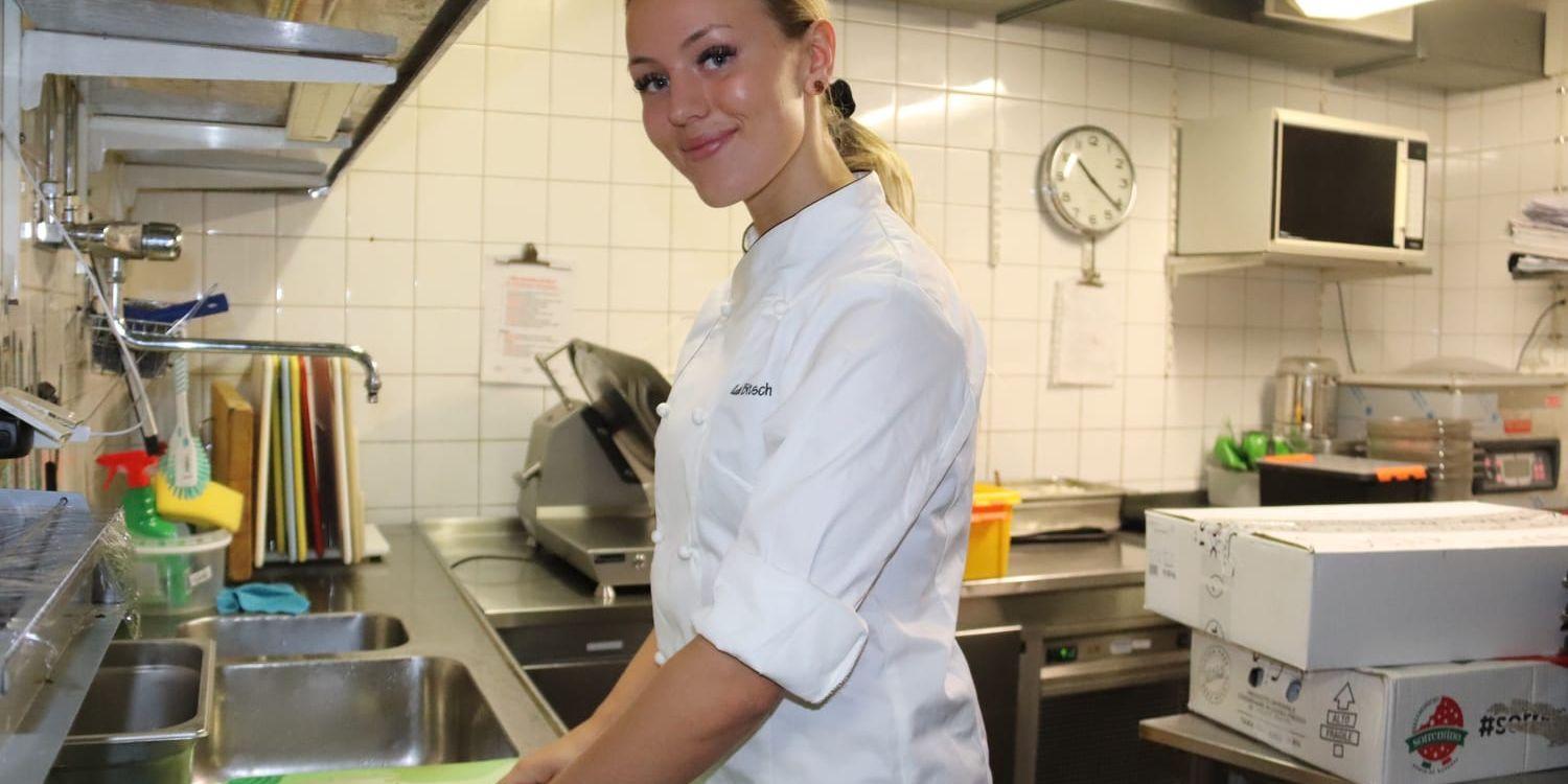 Ida Bitsch praktiserar just nu på restaurang Nonna i centrala Göteborg, varpå ytterligare praktik i Italien väntar i slutet av mars. Bild: Camilla Moestedt