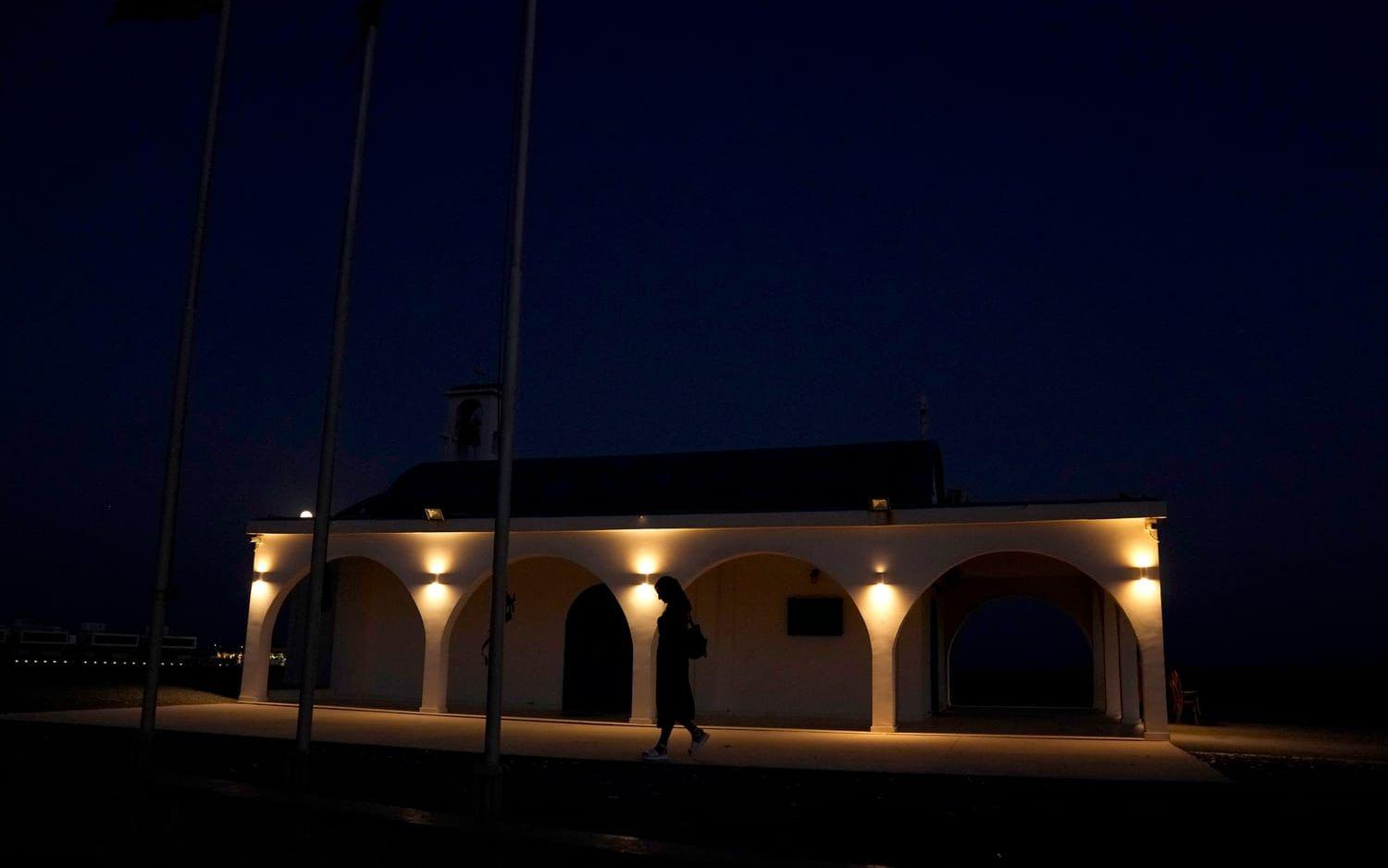 Turistorten Ayia Napa i Cypern. Arkivbild.