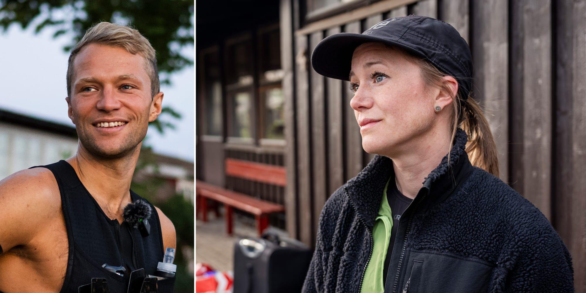 Ett tvådelat montage. Till vänster en man i svart väst och till vänster en kvinna i svart keps och fleecejacka.