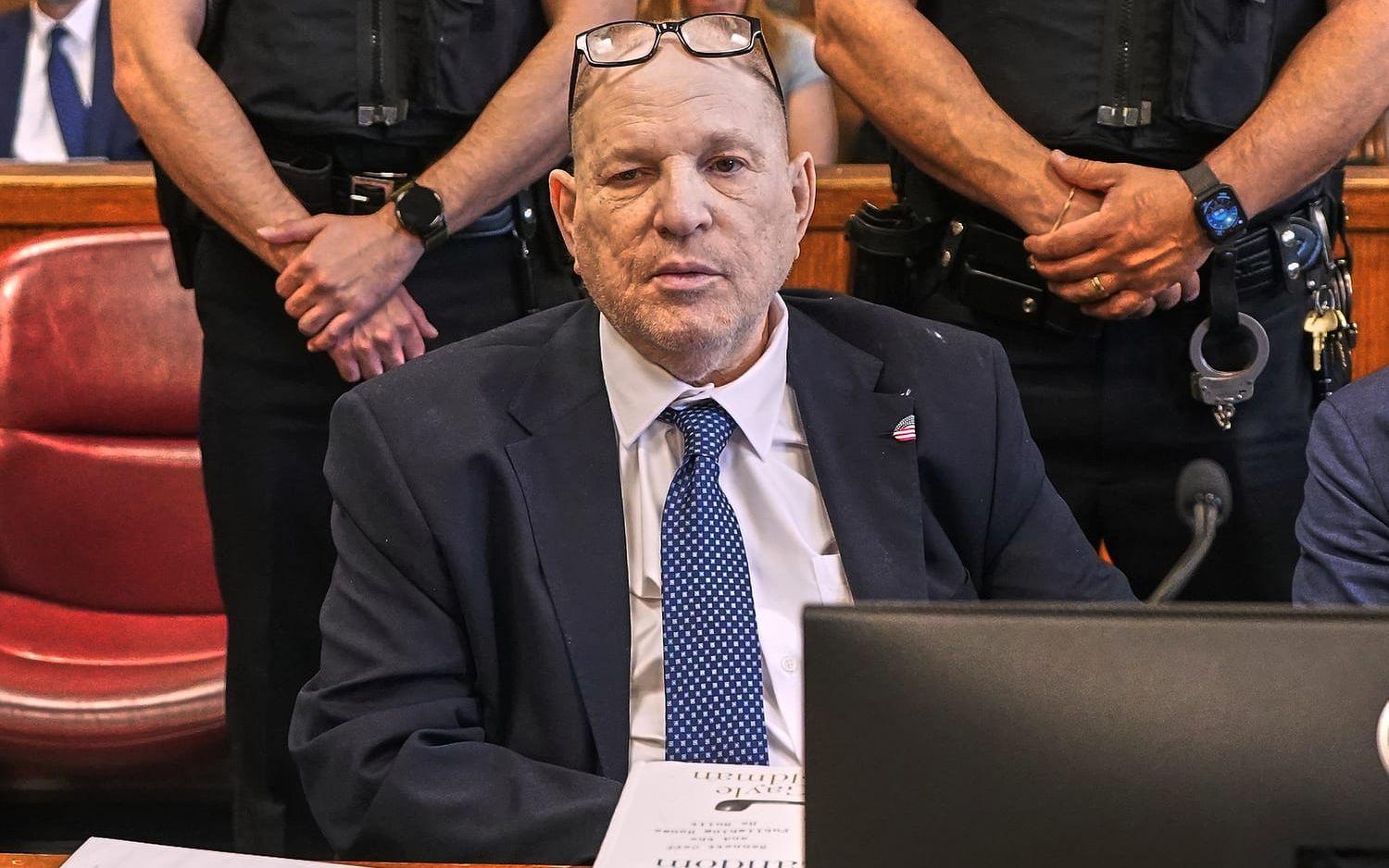 Harvey Weinstein i rätten i New York på tisdagen. 