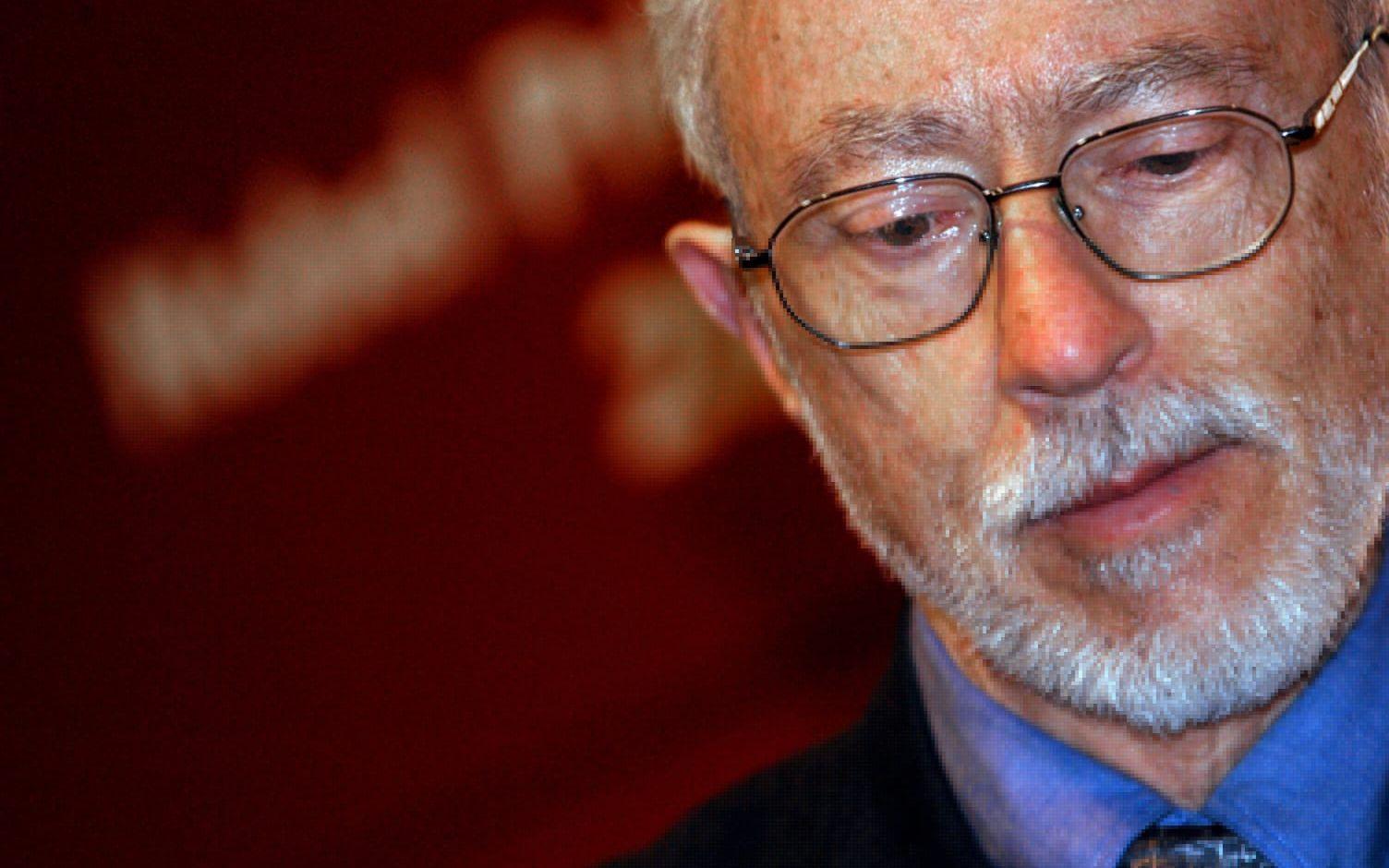 
J M Coetzee fotograferad 2003 då han kom till Stockholm för att ta emot Nobelpriset i litteratur.